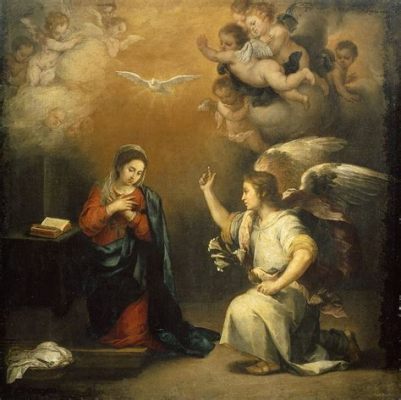 The Annunciation – An Exploration Through Baroque Opulence and Spiritual Tranquility